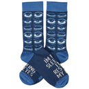 I'm Not Sleeping I'm Just Resting My Eyes Socks | Sleepy Tired Eyes Novelty Socks