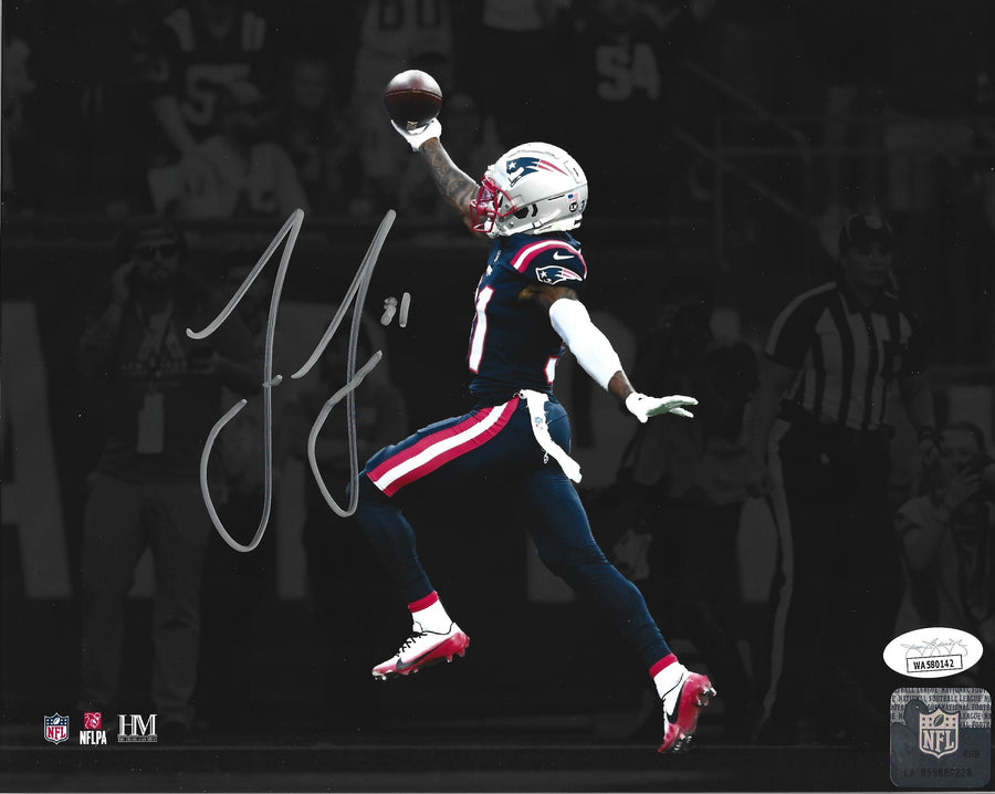 Jonathan Jones Interception Return New England Patriots Autographed 11