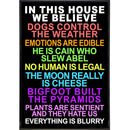 In This House We Believe Poster Print