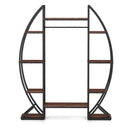 Indoor Plant Stand 63" Tall 10-Tier Corner Metal Plant Shelf Large Flowerpot Holder-Brown