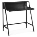 31.5" Industrial Desk with Raised Shelf Metal Frame