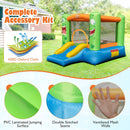 Inflatable Bounce House Monster Themed Bouncy Castle with Large Jumping Area and Slide 550W Blower Included