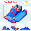 Inflatable Bounce House with 2 Water Slides and 3 Water Cannons With 680W Blower