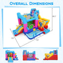 Inflatable Bounce House 8-in-1 Excavator Theme with Blower