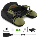 Inflatable Float Tube with Adjustable Fishing Rod Holder and Fish Hook Stator