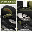 Inflatable Float Tube with Adjustable Fishing Rod Holder and Fish Hook Stator