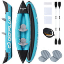 Inflatable Kayak 2 Person with Aluminum Paddles and Pump