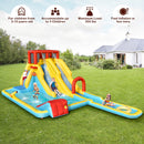 7-in-1 Inflatable Dual Slide Water Park Bounce House With 680W Blower