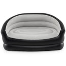 Inflatable Loveseat Couch Portable and Foldable 2-Seater Air Sofa for Adults with Flocked Surface-Grey