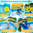 Inflatable Play Center Marine Life Spray Pool with Shark