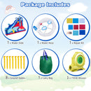 6-In-1 Inflatable Water Park with 735W Blower