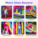 Inflatable Water Slide Princess Themed Bounce Castle with Climbing Wall 680W Blower Included
