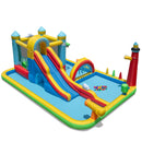 Inflatable Water Slide Giant Water Park with Long Slide Jumping Area