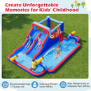 Inflatable Water Slide Park for Kids Backyard Outdoor Fun (without Blower)