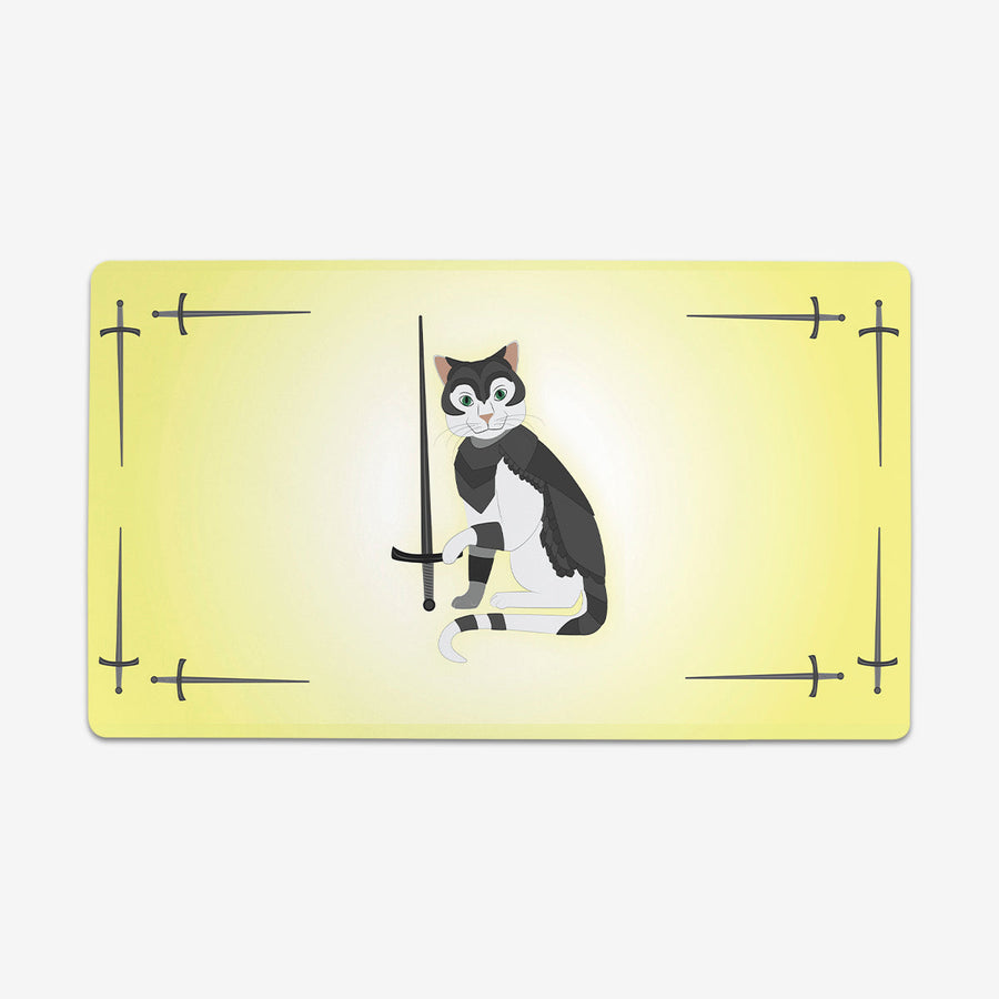 Cat In Armor Playmat