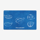 Golf Club Head Playmat