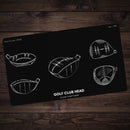 Golf Club Head Playmat