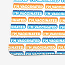 I'm Vaccinated Bubble Pattern Playmat