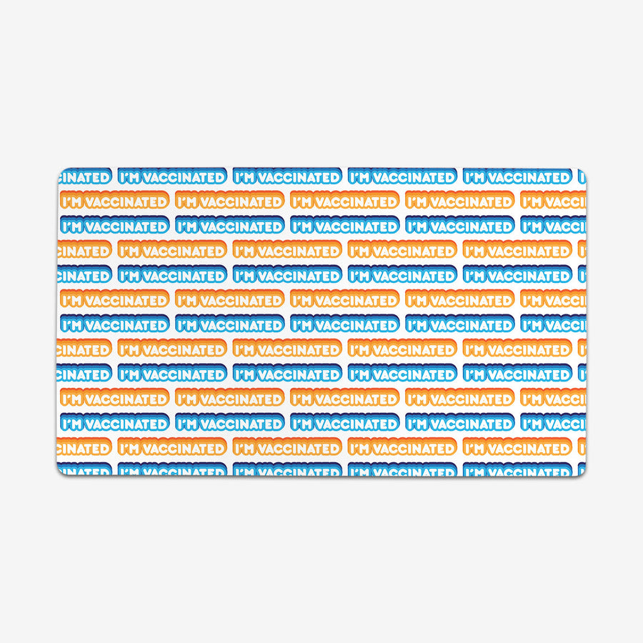 I'm Vaccinated Bubble Pattern Playmat
