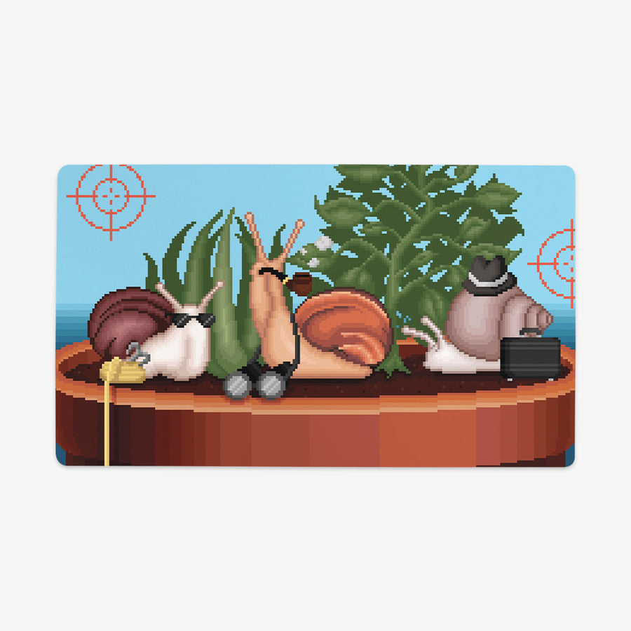 Pixel Espionage Snails Playmat