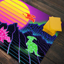 Retrowave Dinos Playmat