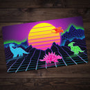Retrowave Dinos Playmat