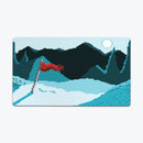Snowy Pixel Mountaintop Playmat