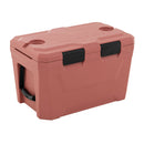 Insulated Portable Cooler Hard Shell Ice Chest with 2 Cup Holders Bottle Opener and Drain Plug