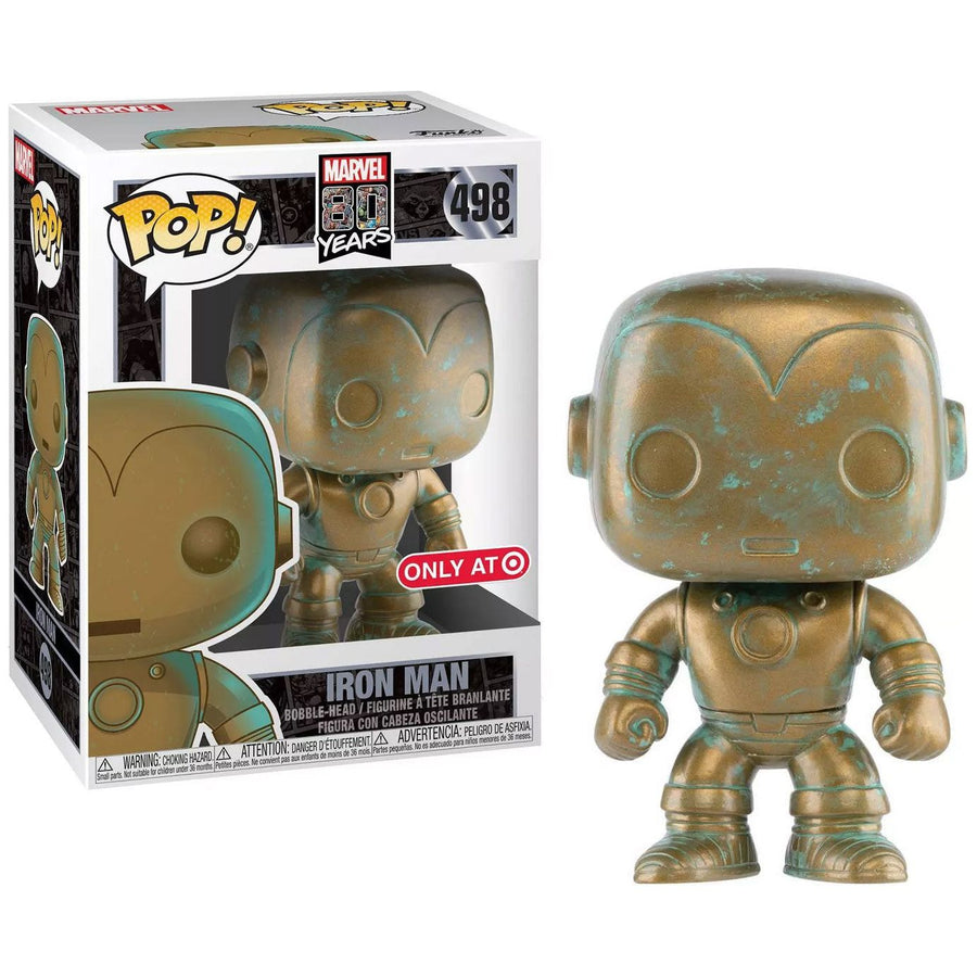 Iron Man Marvel 80th Anniversary Patina (Exclusive) Pop! Vinyl Figure #498