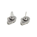Iron Maiden Eddie Head Stud Earrings