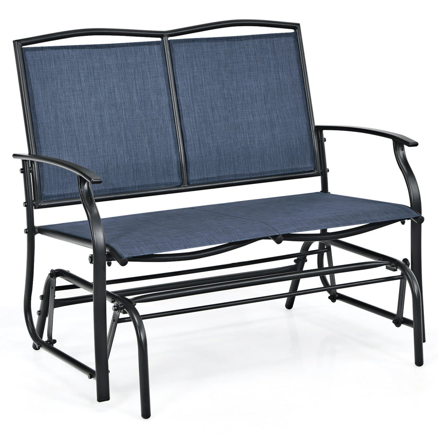 Iron Patio Rocking Chair for Outdoor Backyard and Lawn