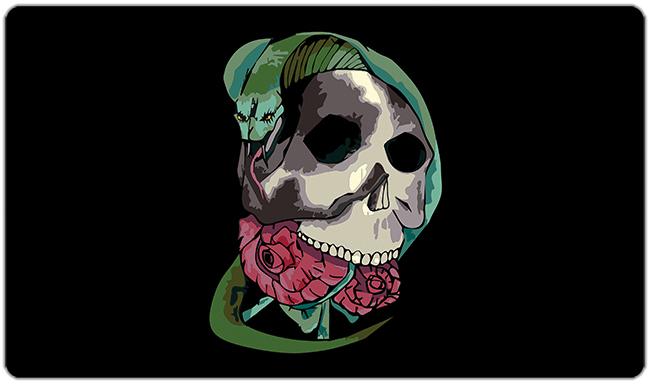 Snake on Skull Playmat