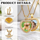 Custom Photo Pendant Necklace – Double-Sided Personalized Photo Charm | Gold & Silver