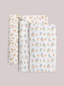 2-Pack Square Swaddle Blanket Set - Howdy Partner Blue