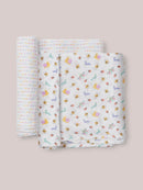 2-Pack Square Swaddle Blanket Set - Love Bug