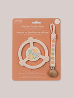 Silicone Teether Ring & Detachable Clip - Bonjour Bébé