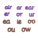 Rainbow Vowels - Cursive
