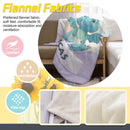 Personalized Kawaii Blue Dragon Blanket | Custom Name | Cute Dragon Throw