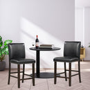 Bar Stools with Back Set of 2 - 25.5" Counter Height