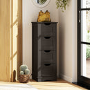 Bathroom Storage Cabinet with Cutout Handles and 4 Drawers