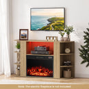 50-Inch TV Stand with RGB Lighting and Adjustable Shelf