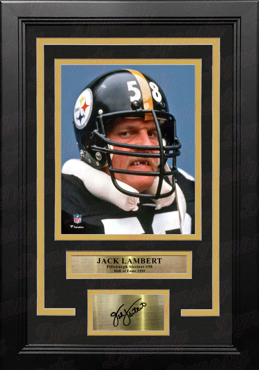Jack Lambert Snarl Pittsburgh Steelers 8