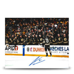 James Van Riemsdyk Goal Celebration Autographed Boston Bruins 11" x 14" Hockey Photo