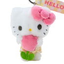 Japan Sanrio Characters Flower Mascot Keychain Plush