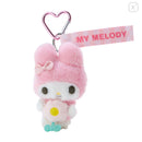 Japan Sanrio Characters Flower Mascot Keychain Plush