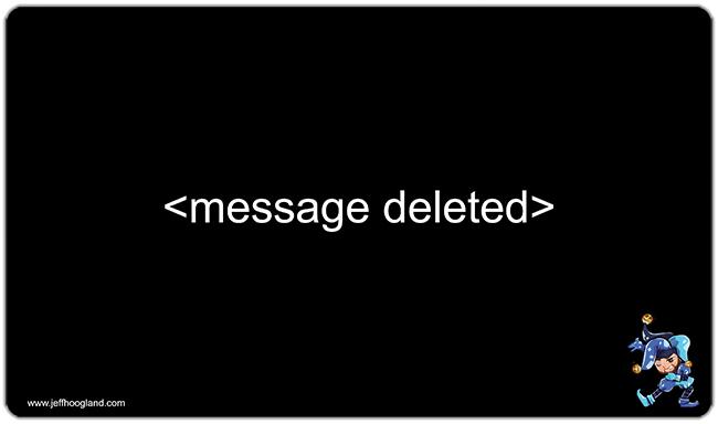 Message Deleted Playmat
