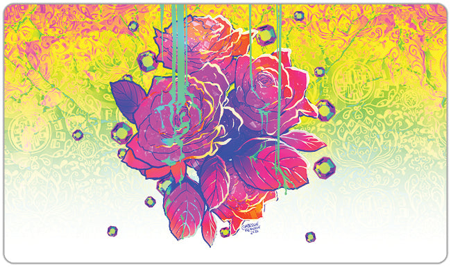 Neon Roses Playmat
