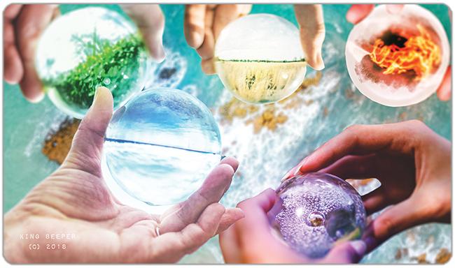 Mana Orbs Playmat