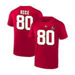Jerry Rice San Francisco 49ers Hall of Fame Inductee Player Name & Number T-Shirt