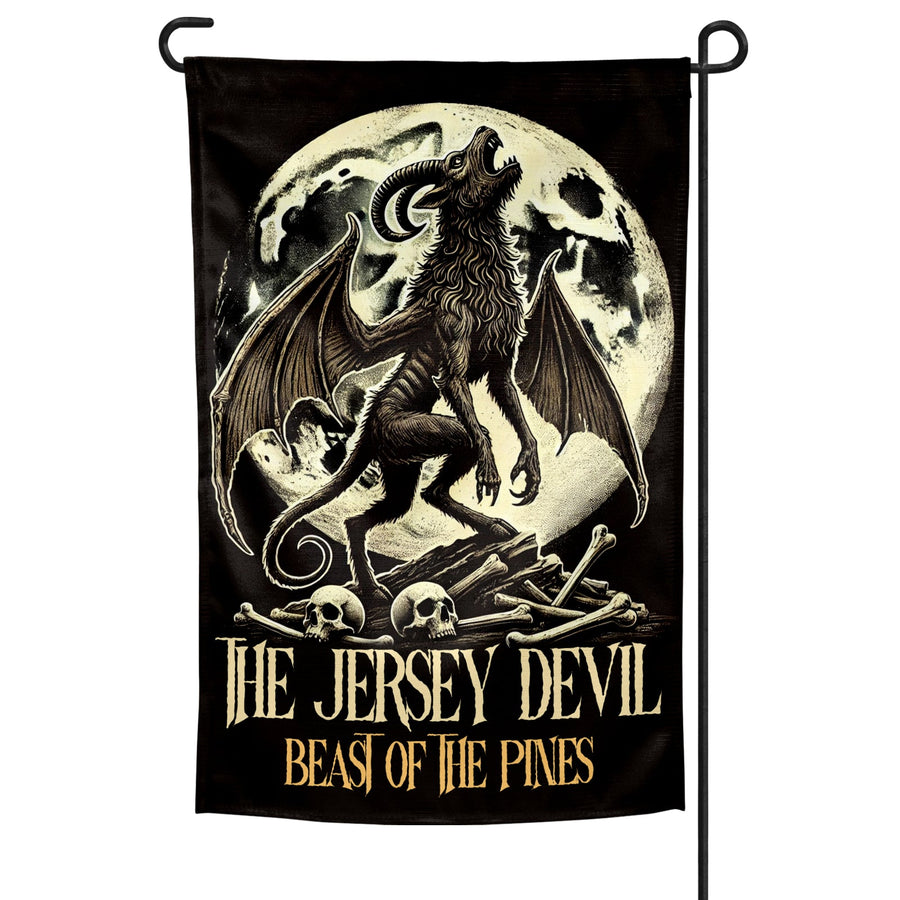 Jersey Devil Beast of the Pines Garden Flag